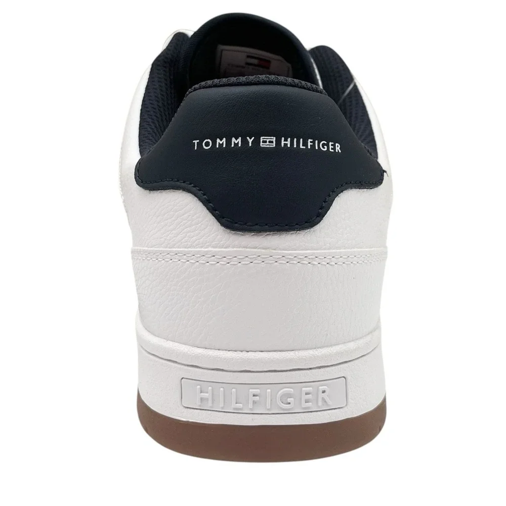 Tommy Hilfiger Tathan Men's Fashion Shoes 11 White‎ Navy Blue Athletic Sneaker
